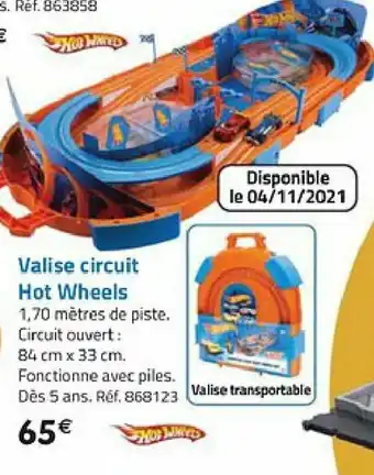 La Grande Récré Valisse circuit Hot Wheels offre