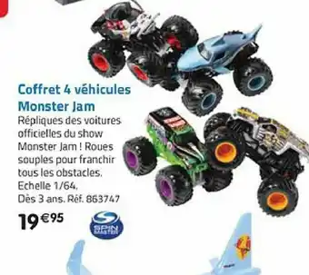 La Grande Récré Coffret 4 véhicules Monster Jam offre