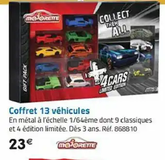 La Grande Récré Coffret 13 véhicules offre