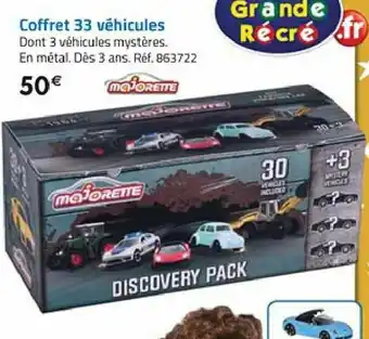 La Grande Récré Coffret 33 véhicules offre