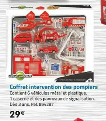 Coffret Intervention Des Pompiers