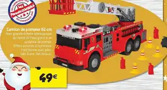 La Grande Récré Camion de Pompier 62cm offre