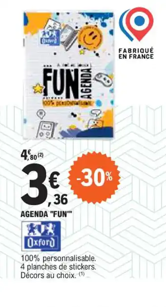 E.Leclerc AGENDA "FUN"" offre
