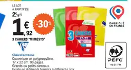 E.Leclerc 3 CAHIERS "MIMESYS" offre