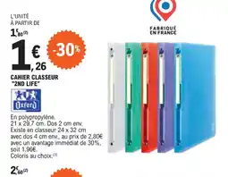 E.Leclerc CAHIER CLASSEUR "2ND LIFE" offre