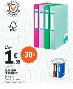 E.Leclerc CLASSEUR "ESQUISSE" offre