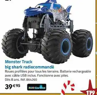 La Grande Récré Monster Truck Big Shark Radiocommandé offre