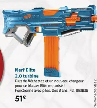 La Grande Récré Nerf Elite 2.0 Turbine offre