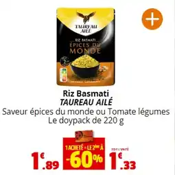 Coccimarket Riz Basmati TAUREAU AILÉ offre