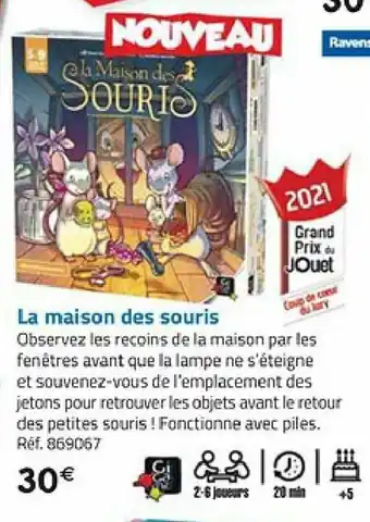 La Grande Récré La Maison Des Souris offre