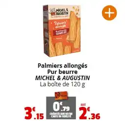 Coccinelle Express Palmiers allongés Pur beurre MICHEL & AUGUSTIN La boîte de 120 g offre
