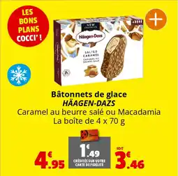 Coccinelle Supermarché Bâtonnets de glace HÄAGEN-DAZS offre