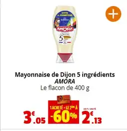 Coccinelle Express Mayonnaise de Dijon 5 ingrédients AMORA offre
