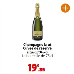 Coccinelle Express Champagne brut Cuvée de réserve DERICBOURG La bouteille de 75 cl offre