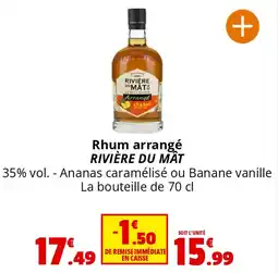 Coccinelle Supermarché Rhum arrangé RIVIÈRE DU MAT offre