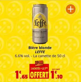 Coccinelle Supermarché Bière blonde LEFFE offre