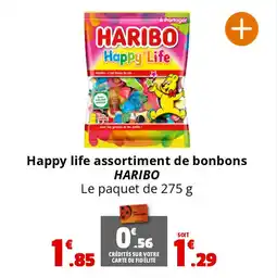 Coccinelle Supermarché Happy life assortiment de bonbons HARIBO offre