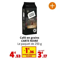 Coccinelle Supermarché Café en grains CARTE NOIRE offre