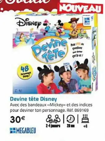 La Grande Récré Devine Tête Disney offre