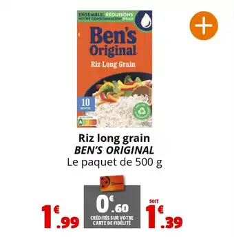 Coccinelle Supermarché Riz long grain BEN'S ORIGINAL offre