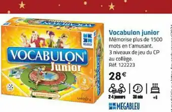 La Grande Récré Vocabulon Junior offre