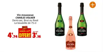 Coccinelle Supermarché Vin mousseux CHARLES VOLNER offre