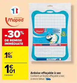 Carrefour Ardoise effaçable à sec offre