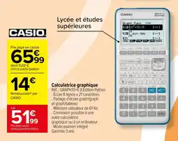 Carrefour Calculatrice graphique offre