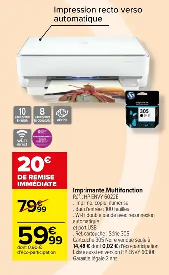 Carrefour Imprimante Multifonction offre