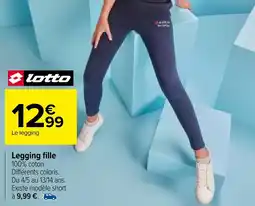 Carrefour Legging fille offre