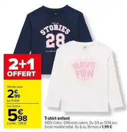 Carrefour T-shirt enfant offre