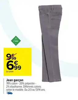 Carrefour Jean garçon offre
