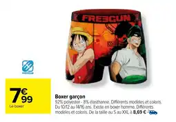 Carrefour Boxer garçon offre
