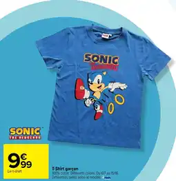 Carrefour T-Shirt garçon offre