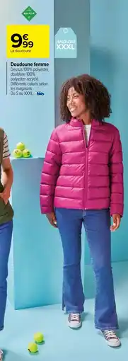 Carrefour Doudoune femme offre