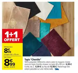 Carrefour Tapis "Chenille" offre