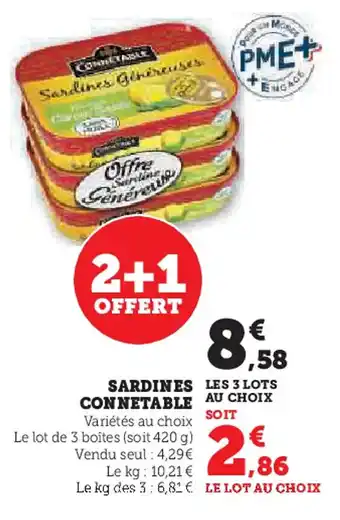 Super U SARDINES CONNETABLE offre