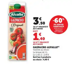 Super U GAZPACHO ALVALLE(6) offre