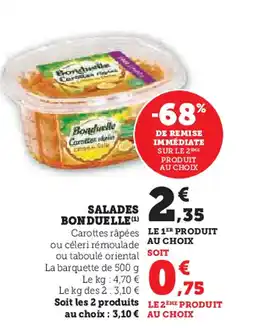 Super U SALADES BONDUELLE (1) offre
