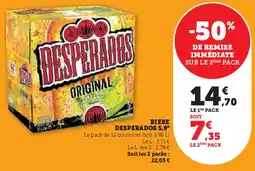 Super U BIERE DESPERADOS 5,9° offre