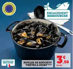 Super U MOULES DE BOUCHOT "PRÊTES A CUIRE"(2)(c) offre