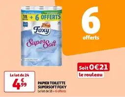 Auchan PAPIER TOILETTE SUPERSOFT FOXY offre