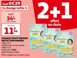 Auchan CHANGES GÉANT PREMIUM PROTECTION PAMPERS offre