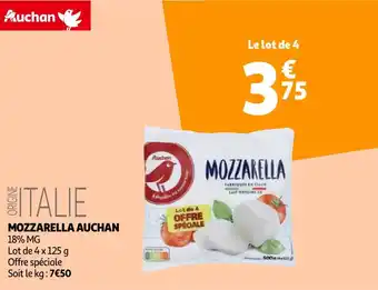 Auchan MOZZARELLA AUCHAN offre