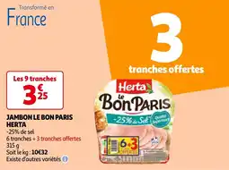 Auchan JAMBON LE BON PARIS HERTA offre