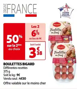 Auchan BOULETTES BIGARD offre