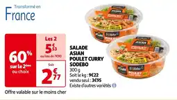 Auchan SALADE ASIAN POULET CURRY SODEBO offre