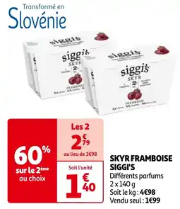 Auchan SKYR FRAMBOISE SIGGI'S offre