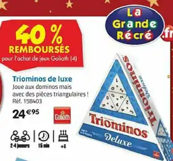 La Grande Récré Triominos de Luxe offre