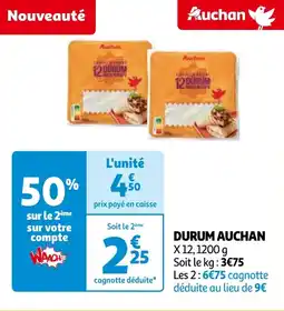 Auchan DURUM AUCHAN offre